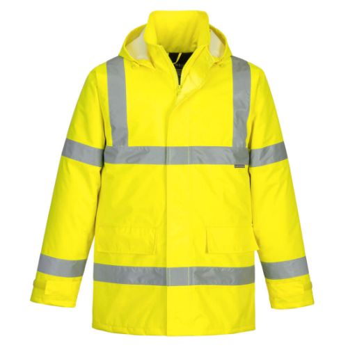 Portwest Eco Hi-Vis Winter Jacket Yellow Yellow